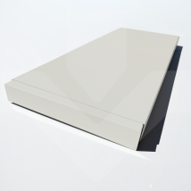Embout De Couvertine Aluminium Prélaqué 15/10 (gamme 400, Ral 9010 Satine Blanc Pur) - Tecnomat