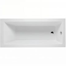 Baignoire Acrylique Haute Densité Sanindusa Vertice 190x90 Blanche Livrée Avec Pieds Réglables (coussin Et Vidage Non Inclus) - Bricoman
