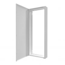 Coffret D'Habillage Atole 18 Modules En Acier Blanc Pour Tableaux Électriques - H 117 X L 45 X P 14 Cm - Réf. Rchm186 - Bricoman