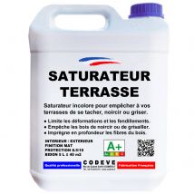 Saturateur Terrasse Bois - 4x5 L - Codeve Bois - Pour La Protection D'Un Bord De Piscine, Terrasse Ou Caillebotis Bois. - Bricoman