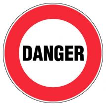 Panneau De Signalisation "danger" Diamètre 300 Mm - Bricoman