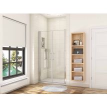 Porte De Douche Battante 75cm En Verre Anticalcaire Porte De Douche Pivotante À 180° Hauteur 187cm - Bricoman