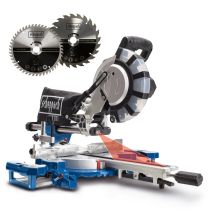 Scheppach Scie À Onglet Radiale Hm216spx - 2000w - Ø210 Mm - 4800 Tr/min - 65 Cm Hauteur De Coupe - 34 Cm Largeur De Coupe - Laser - 2 Lames Fournies 