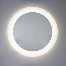Miroir Arrondi 75cm Avec Sablage Rétro-éclairé - Bricoman