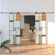 Kit Connecteur Pour Double Porte Avec Rail Noir Apparent - Aurys Normandie - Bricoman
