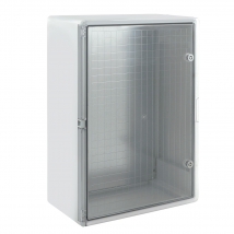 Boîtier Hermétique Abs Avec Porte Transparente, Plaque De Montage Galvanisée Et Système De Verrouillage Sécurisé - H. 50 X L. 40 P. 24 Cm - Bricoman