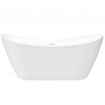 Baignoire Autoportante Rea Ferrano 170cm White 170x80x72cm - Bricoman