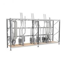 Rack 3 Niveaux Pour Pare-brises - Élément Suivant - Hxlxp : 2000x2000x1000mm - Utilisable Uniquement Avec Un Module De Départ - Rayoech/3n/2020/s - 