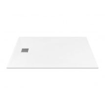 Piatto Per Doccia Da Posare O Da Incasso 120 X 90 Cm In Resina Bianco - Mirnosa - Bricoman