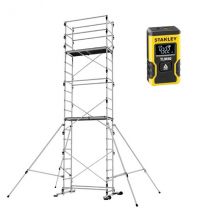 Echafaudage Domestique - Hauteur De Travail Maximale De 6.65m + Télémètre Laser Stanley - Tekup/reh-laser - Bricoman