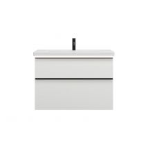 Burgbad Eqio Lavabo En Céramique Avec Meuble Sous-lavabo Et Éclairage Led, Largeur 930mm, Seza093f6582c0001g0252, Farbe: Blanc Mat / Blanc Mat, - 