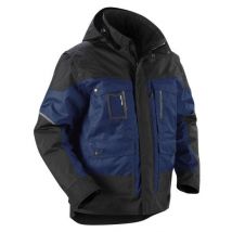 Veste Hiver À Capuche Marine/noir S 488619778999 - Bricoman