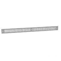 Grille Anodisé Grise Gae2a Gris 390x28x1mm Anjos 0164gr - Bricoman