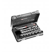 Facom - Coffret Douilles 1/2" 6 Pans Métriques - 19 Pièces - S.161-2p6 - S.161-2p6 - Bricoman