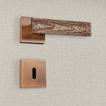 Poignée De Porte Design À Clé Finition Aspect Bronze Brossé Olivia - Katchmee - Tecnomat