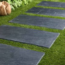 Pas Japonais Ardoise Dalle Rectangulaire 100x50 Cm Ep. 2-3 Cm (à L'Unité) - Ro'ma Nature - Bricoman