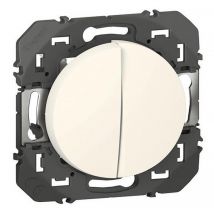 Double Poussoir Legrand Dooxie Blanc - Bricoman