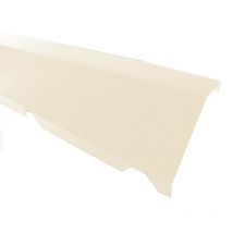 Faitière Crantée Sur Mur Pour Bac Acier 1045 - L 2100mm - Beige 1015, H 170mm, Lg 160mm - Bricoman