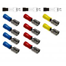 10 Cosses Clips Femelles Plats - Zenitech - Bricoman