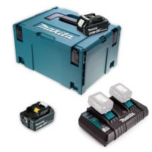 Pack Énergie 18 V Li-ion (2x6,0 Ah) Avec Chargeur Double Dans Makpac - Makita 198077-8 - Bricoman