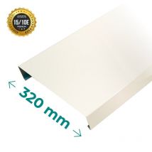 Couvertine Aluminium Premium 1.5 Mm Ivoire Clair Ral 1015 - 3 Mètres - 320mm Aluhome - Bricoman