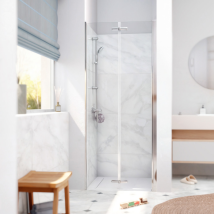 Sk Porte De Douche 80x196cm Pliante Anticalcaire Avec Profilé Chrome Brillant (satsk80nika) - Tecnomat