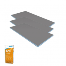 Pack 3 Panneaux De Construction Wedi 125 X 60 X 0,4 Cm + Colle À Carrelage Universelle 320 - Bricoman