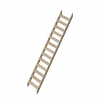 Escalier Bois 13 Marches - Hauteur À Franchir 2.80m - Sans Rampe - Largeur 0,64m - Cottagej-i-280 - Bricoman