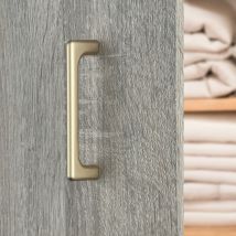 Poignée De Meuble Timio, Metal Or Entraxe 96 Mm - Bricoman