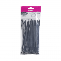 Collier Autoblocant 9x180 Mm Noir Sachet De 25 - Bricoman