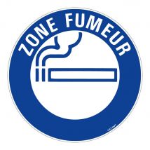 Panneau Zone Fumeur - Rigide Ø450mm - 4080321 - Bricoman