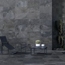 Carrelage Sol Extérieur / Piscine Pierre De Bali Kuta Black R11 30x60 Cm - Reflex Boutique - Bricoman