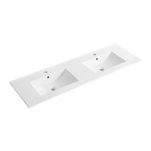 Lavabo Da Incasso Rettangolo 151 X 46,5 Cm In Ceramica Bianco - Motiac - Bricoman