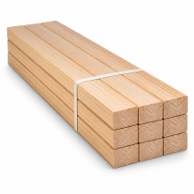 Lot De 24 Lattes En Bois D'Épicéa Raboté Lamellé-collé, 3x3x240 Cm - Bricoman
