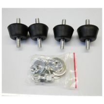 Sachet De 4 Plots Anti Vibratiles 320kg Pour Groupe De Climatisation Extérieur Eid - Bricoman