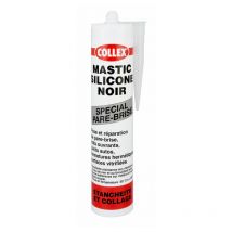 Collex Mastic Geb Silicone Noir Spécial Pare Brise, Toits Ouvrants, Joints Autos 310ml - Bricoman