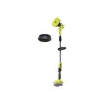 Pack Ryobi - Brosse Motorisée Télescopique R18tps-0 - 18v One+ - Sans Batterie Ni Chargeur - Tête De Brosse Rakscrubh Surfaces Dures - Bricoman