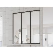 Verrière Atelier En Aluminium Thermolaqué - 90x105 Cm - Noir - Bayview - Bricoman