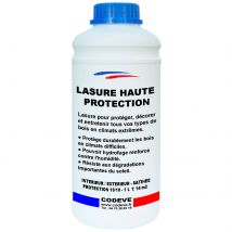 Lasure Haute Protection - 1 L - Codeve Bois - Merisier - Pour Une Protection Optimum De Vos Bois En Climat Extrême. - Bricoman