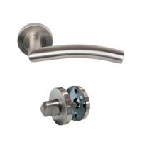 Paire De Poignées Klose Besser Sur Rosaces "elsa Vague" Inox 304 - Bricoman