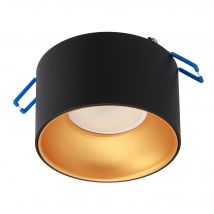 Spot Encastrable Au Plafond Zama Noir Or S Ip20 Rond Noir Intérieur Doré - Tecnomat