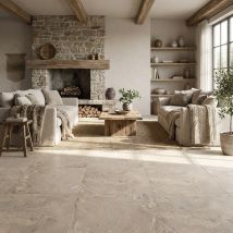 Carrelage Provenza Sand 90x90 – Travertin Beige Naturel - Bricoman