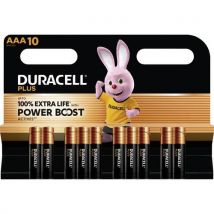 Duracell Plus Power Boost Pile Lr3 (aaa) Alcaline(s) 1.5 V 10 Pc(s) - Bricoman