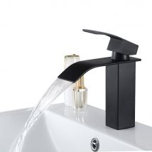 Cecipa Max Noir Robinet De Lavabo En Cascade Mitigeur En Laiton Pour Salle De Bain Design Moderne,eu Modèle - Bricoman