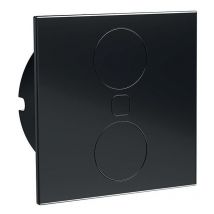 Multiprise Encastrée E-duplex Rond Avec Système D'Ouverture Et Fermeture Motorisée. Noir Mat - Synbioz - Bricoman