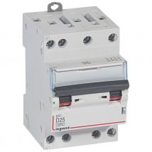 Disjoncteur 25a 10ka Courbe D Tétrapolaire Legrand Dx3 Vis / Vis - Bricoman