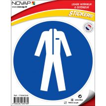 Panneau Vetements De Protection Obligatoires - Vinyle Adhésif Ø180mm - 4035789 - Bricoman