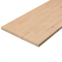 Plateau Hêtre Massif Lamellé Collé Abouté 1200 X 800 X 18 Mm - Fsc 100% - Bricoman
