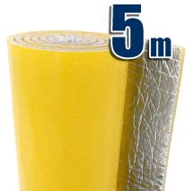 Isolant Thermique Auto-adhesif 100% Aluminium (5m X 1,20m). Façades, Fenêtres, Stores, Caravanes, Fourgons Et Voitures. Installation Sans Outil - 