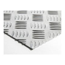 Plaque Aluminium Strié, Ép. 2/3mm, Hauteur 30cm X Largeur 90cm - Tecnomat